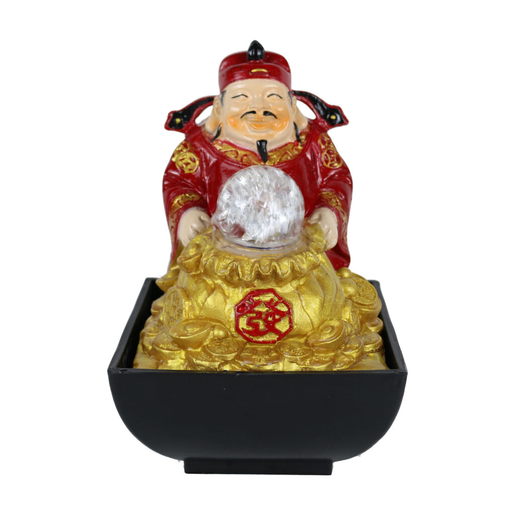 Willow &amp; Silk God of Wealth 14x14x20cm