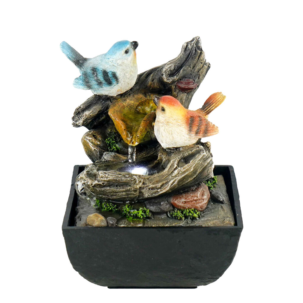 Willow &amp; Silk Birds Trickle 14x14x18cm