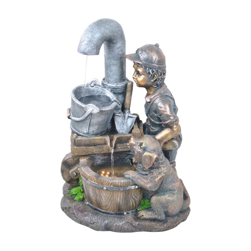 Willow &amp; Silk Wheelbarrow Puppy 39x29x56cm