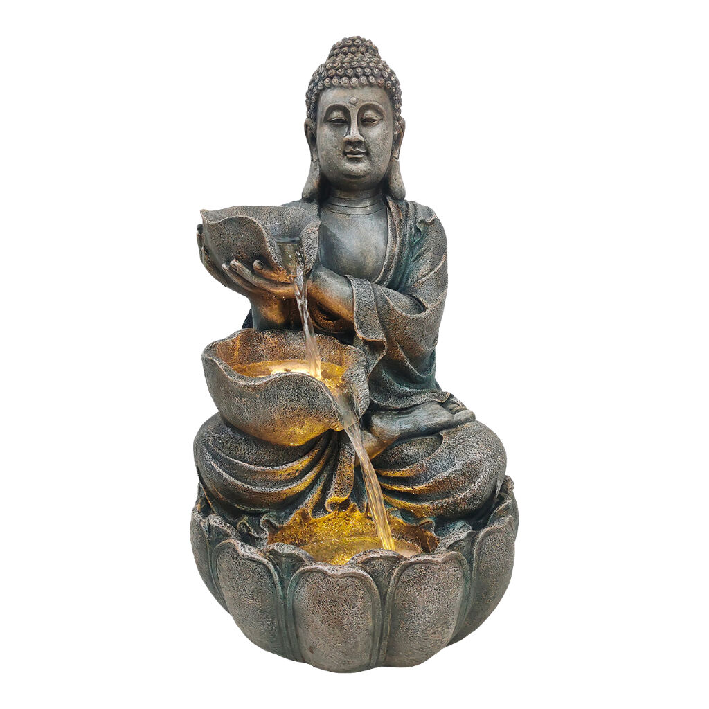 Willow &amp; Silk Grand Buddha 48.5x45x82cm