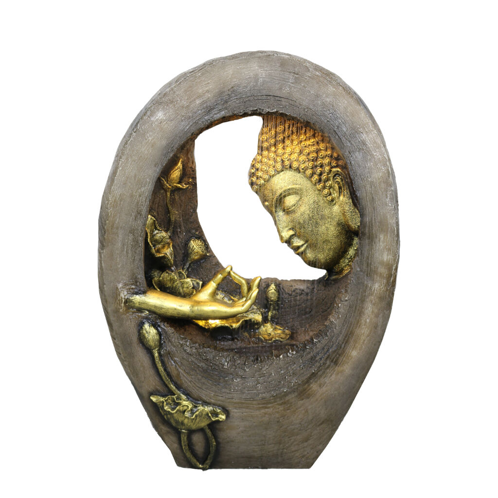 Willow &amp; Silk Raining Graceful Buddha 63x31x88cm