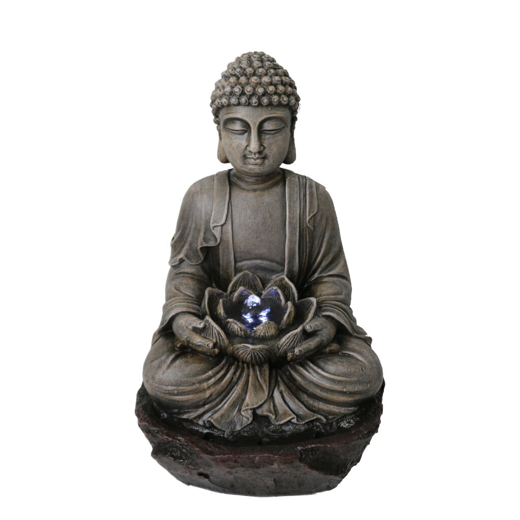 Willow &amp; Silk Meditation Buddha 25x23x41cm