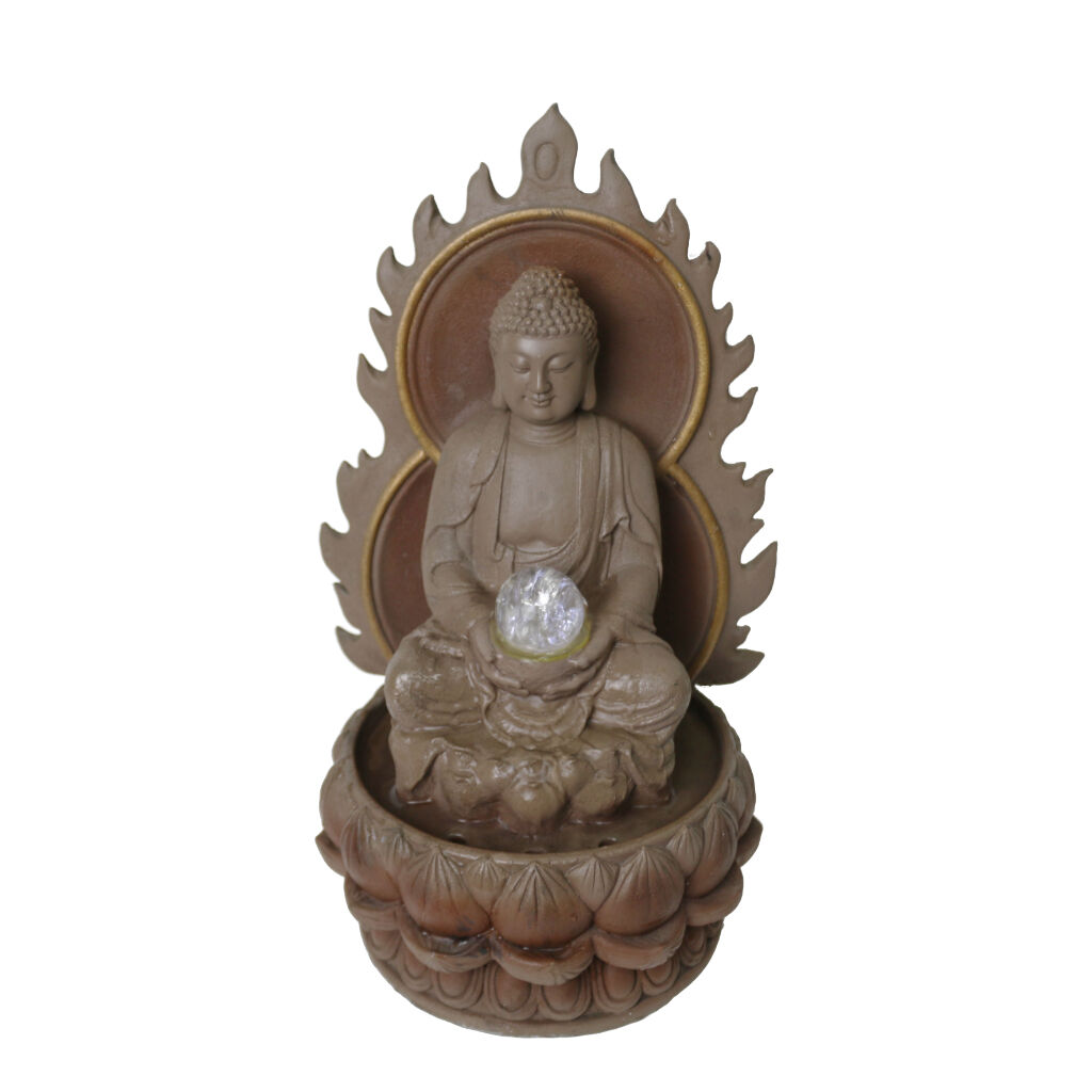 Willow &amp; Silk Glorified Buddha 22x22x40.5cm