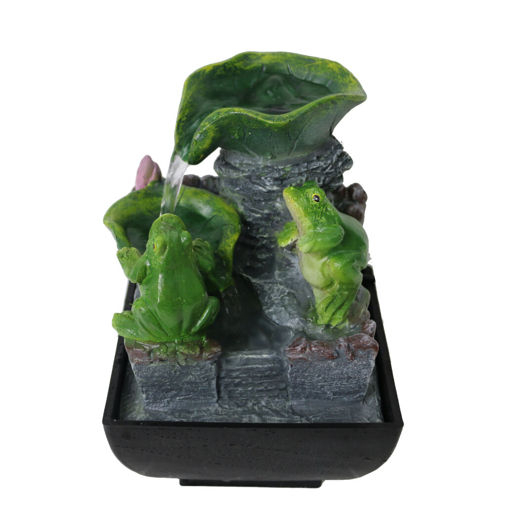 Willow &amp; Silk Frog Trickle 13x13x19cm