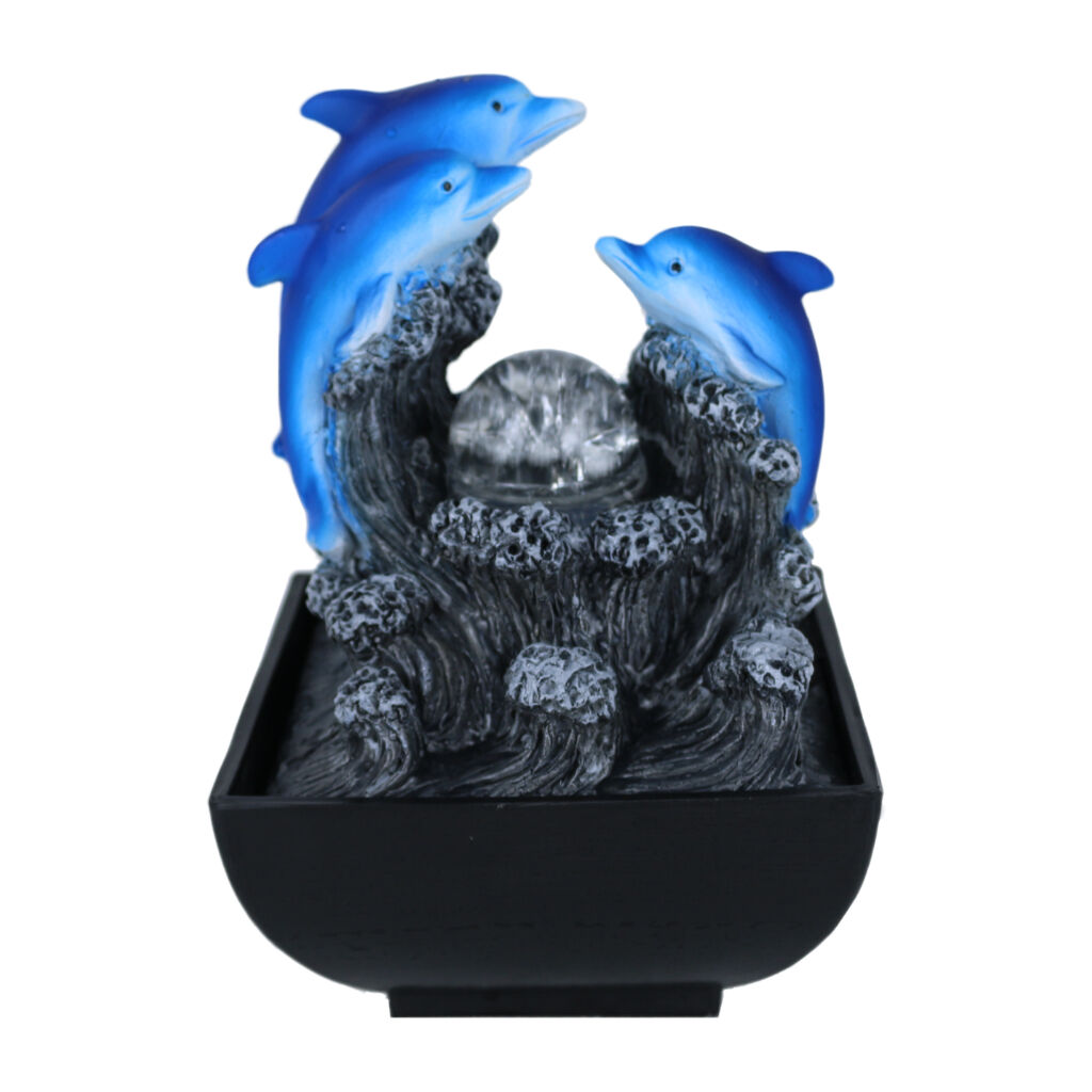 Willow &amp; Silk Dolphin Surfing 14x14x20cm