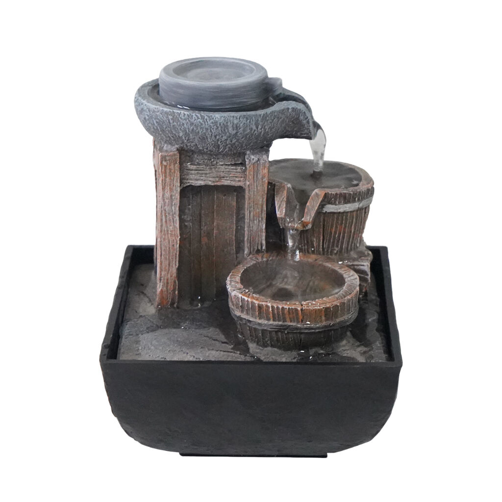 Willow &amp; Silk Stone Mill 14x14x22cm