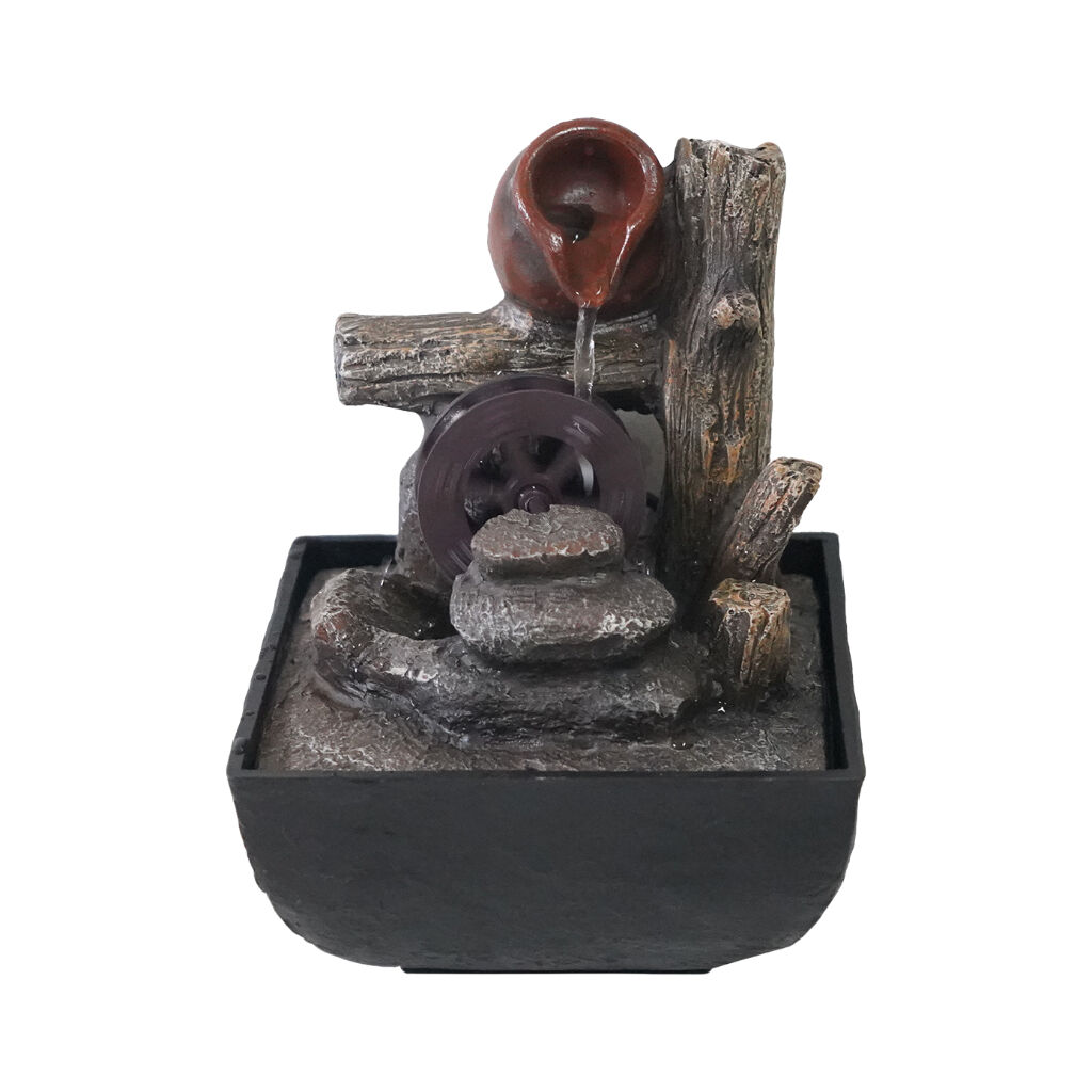 Willow &amp; Silk Pot Wheel 14x14x22cm