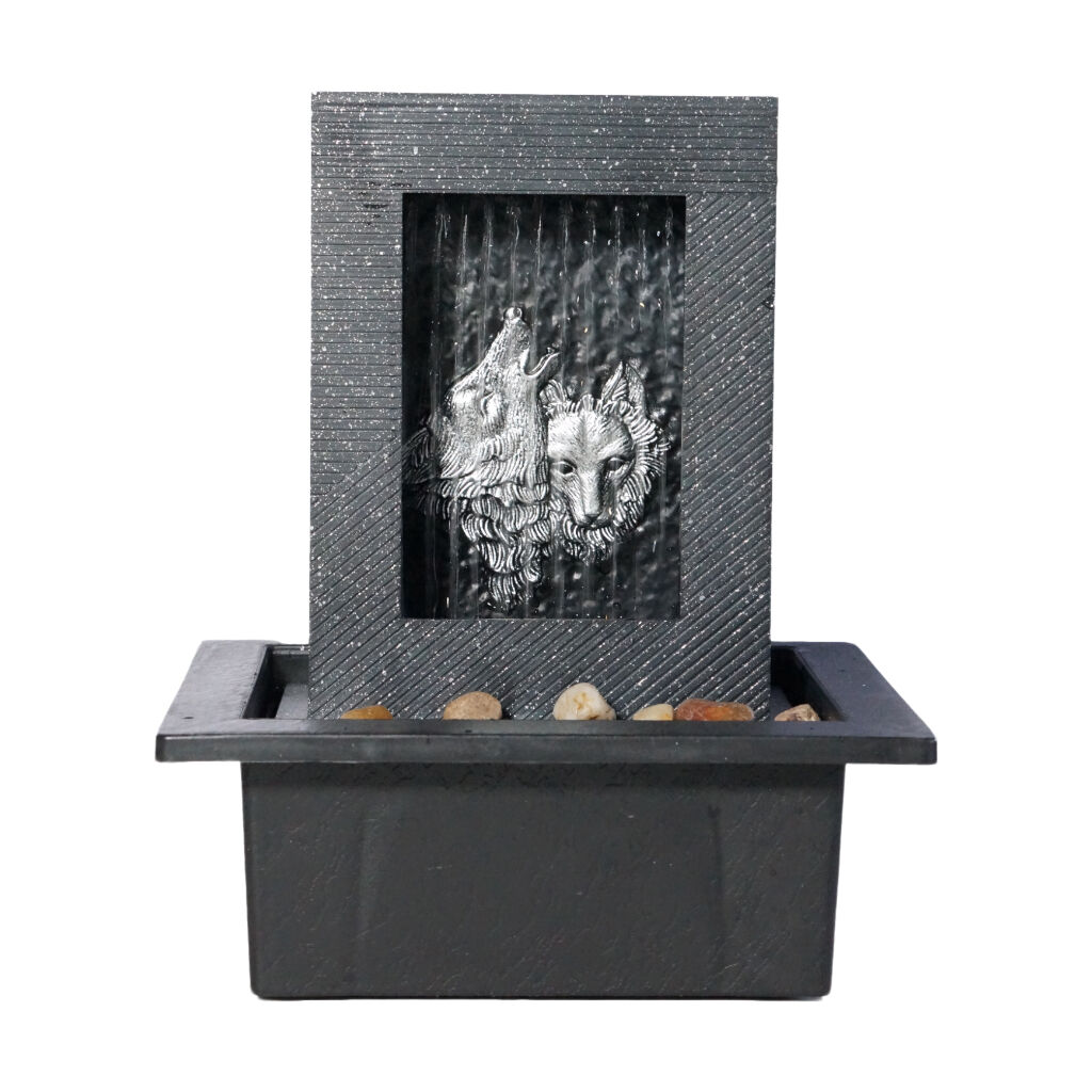 Willow &amp; Silk Wolf Rain 21x18x25cm