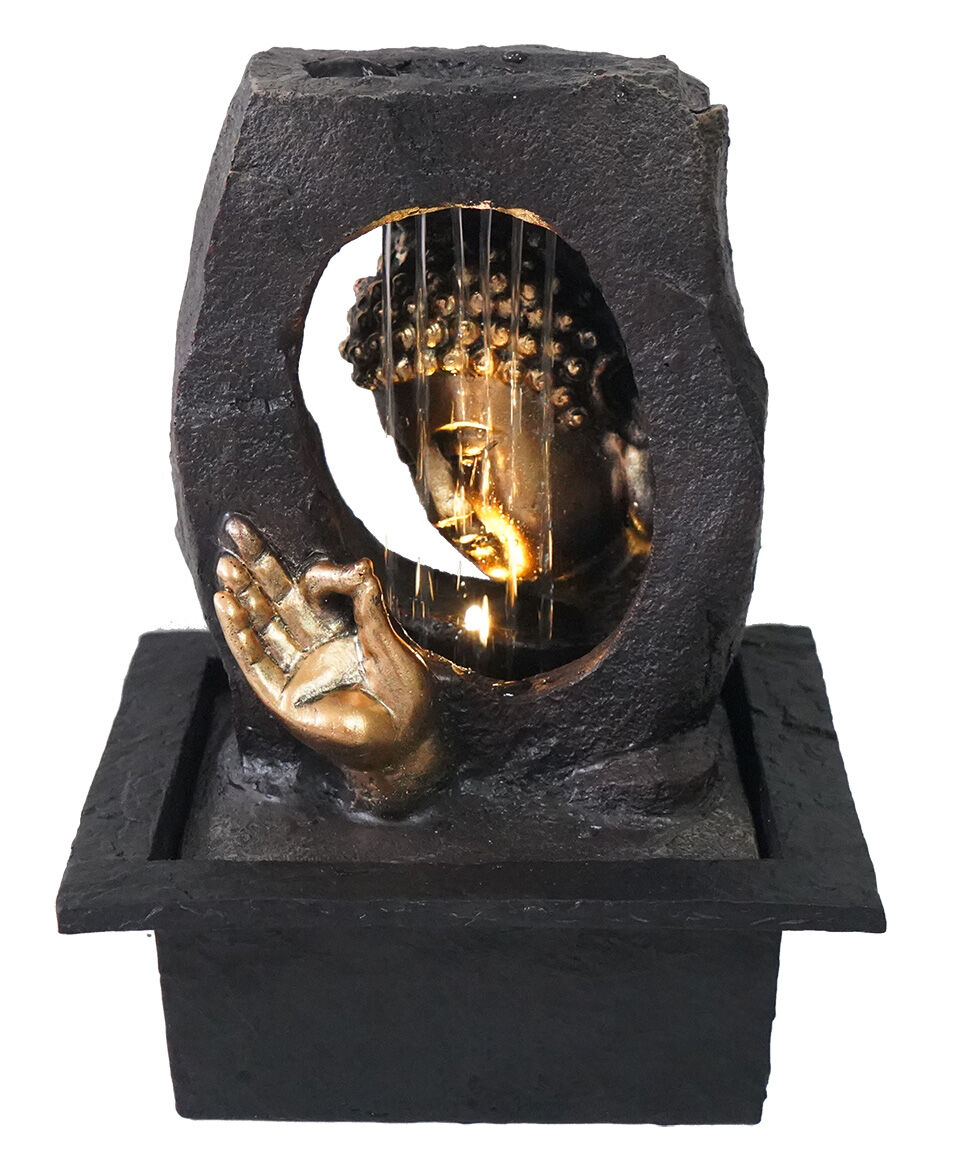 Willow &amp; Silk Gilt Raining Buddha 23x20x28cm