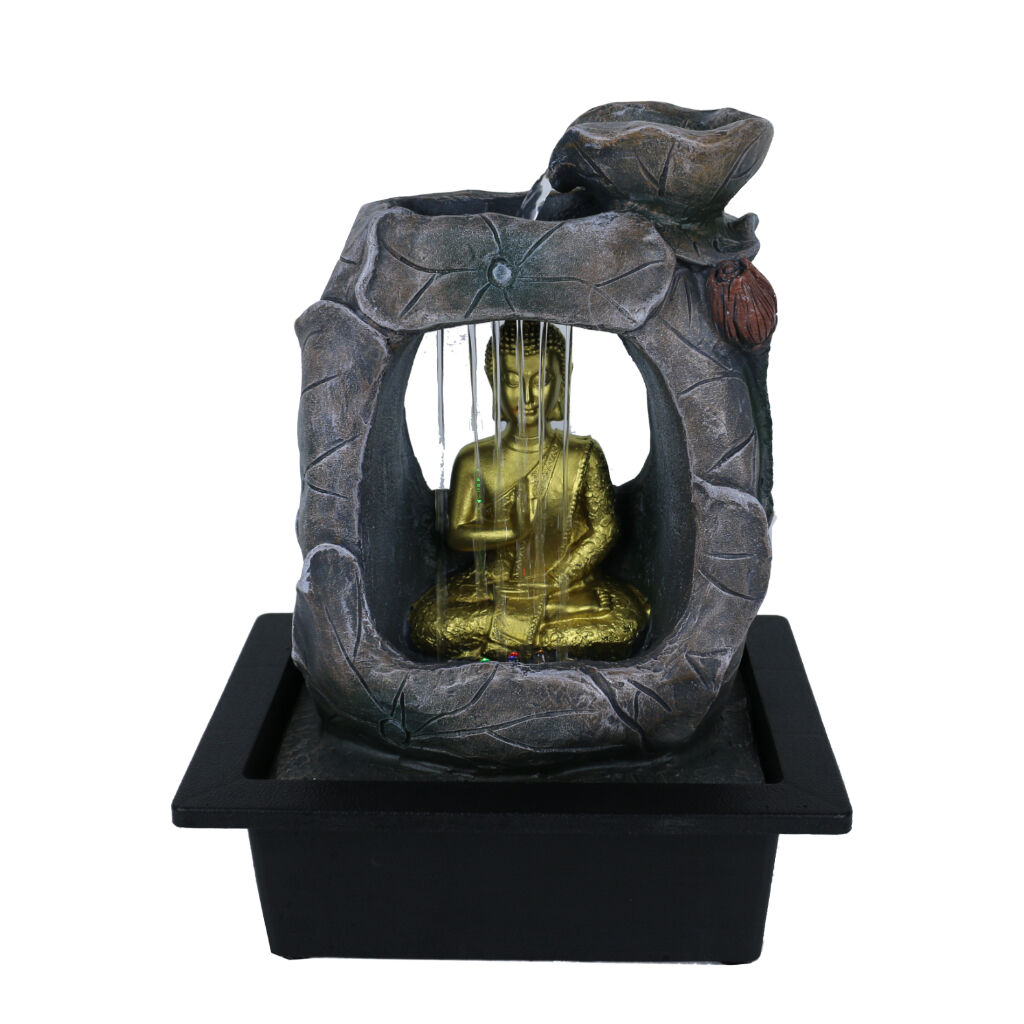 Willow &amp; Silk Raining Zen Buddha 24x18x27cm