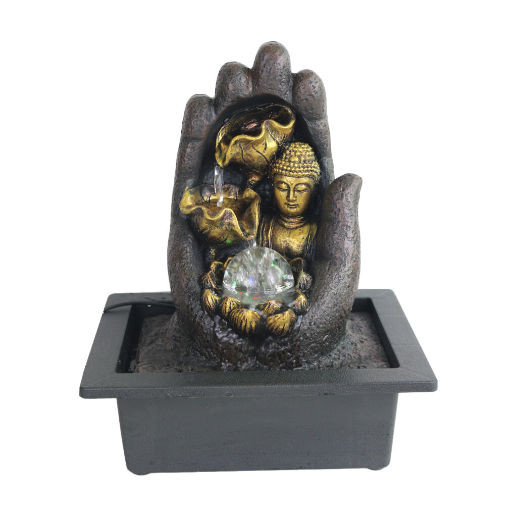 Willow &amp; Silk Hand Buddha 23x18x27cm