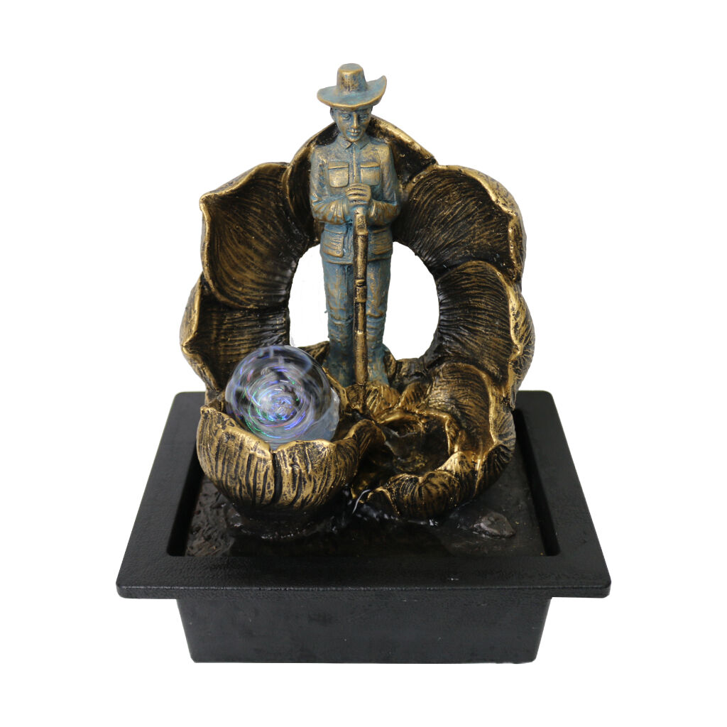 Willow &amp; Silk Poppy Flower 23x18x26cm