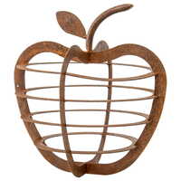 Rustic Metal Table Decor Apple Ornament 30cm