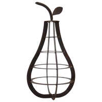 Rustic Metal Table Decor Pear Ornament 45cm