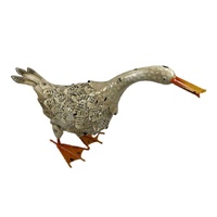 Willow &amp; Silk Stretching Duck Ornament/Decorative Stretch Duck Sculpture