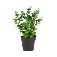 Willow &amp; Silk Artificial/Faux 27cm Green Eucalyptus Plant w/ Pot