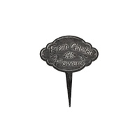 Willow &amp; Silk Fresh Garden Flowers Cast Iron Stake 24x0.5x29cm