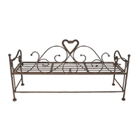 Willow &amp; Silk Mini-Bench Potplant Holder/Display Stand 64.5x24x35cm