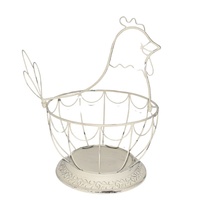 Willow &amp; Silk Chicken Shape Footed Bowl/Basket 30x25x25.5cm