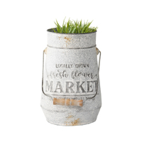 Willow &amp; Silk Country Pot 26cm &#39;Market&#39; Garden Planter