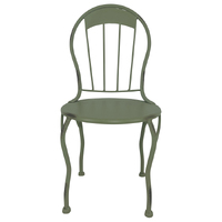 Willow &amp; Silk Metal 39.5cm Green Mini Chair/Pot Planter Stand 