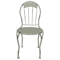 Willow &amp; Silk Metal 39.5cm White Mini Chair/Pot Planter Stand