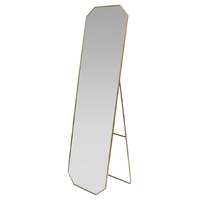Willow &amp; Silk Full Size Gold Cheval Floor Mirror With Stand 165cm