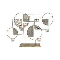 Willow &amp; Silk Abstract Hives Statement 5 Candle Holder