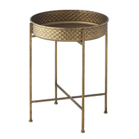 Willow &amp; Silk Gold Metal Side Table 45.5*45.5*62