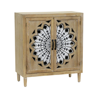 Willow &amp; Silk Wooden 89cm Mandala Fleur 2-Door Cabinet/Organiser