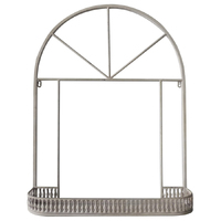 Willow &amp; Silk Metal 78cm Arch Wall Plant/Flowers Shelf/Organiser/Holder