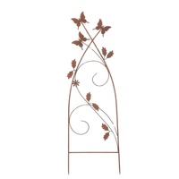 Willow &amp; Silk Serene Butterfly Trellis  Garden Stake Enchanted Garden Climber