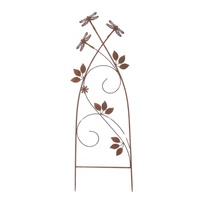 Willow &amp; Silk Serene Dragonfly Trellis  Garden Stake Enchanted Garden Climber