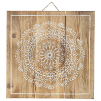 Willow &amp; Silk Handmade 30cm Wooden Intricate Mandala Wall Art