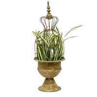 Willow &amp; Silk Vintage Style Elaborate Tall Cloche 22x22x61cm