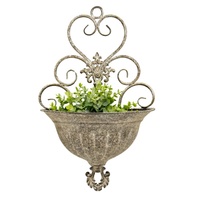 Willow &amp; Silk Fleur-de-Lis Elegance Wall Planter