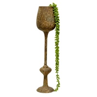 Willow &amp; Silk Vintage Style Decorative Goblet 13x13x55cm