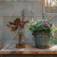 Willow &amp; Silk Laser- cut Standing Fairy on Base 28.5x9