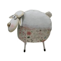 Willow &amp; Silk Green Polka Dot Sheep 21.5x10x22cm
