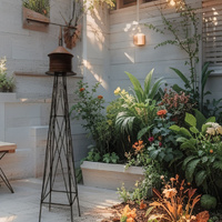 Willow &amp; Silk Tall Windmill w/silo 49x38x189cm