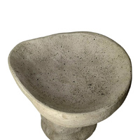 Willow &amp; Silk Arty Stone Birdbath 27x25x50m