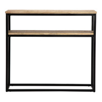 Willow &amp; Silk Wood/Metal 90cm Room/Hallway Console Table w/ Shelf