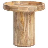 Willow &amp; Silk 50cm Round Mango Wooden Coffee Table