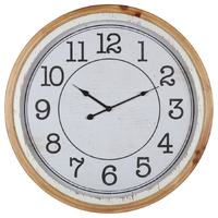 Willow &amp; Silk Round 60cm White Nordic Front Wall Clock 