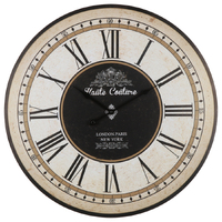 Willow &amp; Silk Roman Numeral Round 60cm &#39;Haute Couture&#39; Wall Clock 