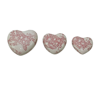 Willow &amp; Silk Set/3 Ass Size Cherry Blossom Hearts 10.