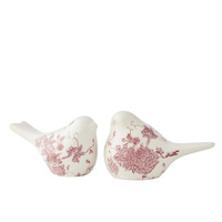 Willow &amp; Silk Set/2 Asst Size Cherry Blossom Birds 20.