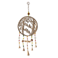 Willow &amp; Silk Handmade 60cm Hanging Birds/Dragonfly/Beads Wind Chime
