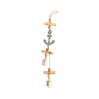 Willow &amp; Silk Handmade 60cm Hanging Nautical String Anchor Bells Decor