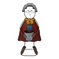 Willow &amp; Silk Colourful Nana w/Flower Pot 43x21.5x82cm